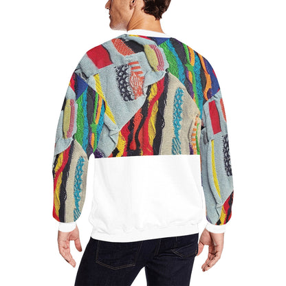 Men's All Over Print Fuzzy Sweatshirt (Model H18)